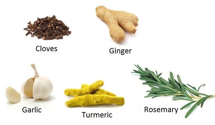 Spices, spices that lower blood sugar levels, Cloves, Ginger, Rosemary, Turmeric, fertility boosting foods, fertility foods for women