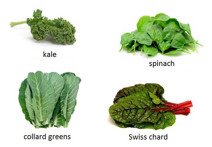Leafy greens, kale, spinach, collard greens, swiss chard,fertility boosting foods, fertility foods for women