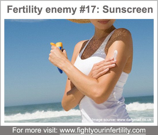 sunscreen infertility, sunscreen causes infertility, can sunscreen cause infertility, sunscreen male infertility